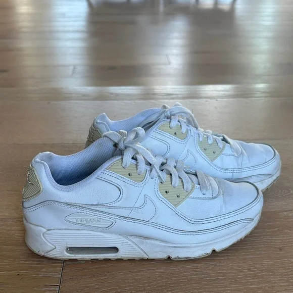 Nike White and Cream Air Sneakers - Picture 1 of 3